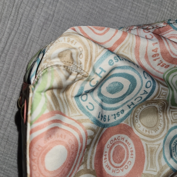 Rare Coach Beach Tote Multicolor F19184 - Picture 4 of 16